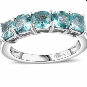 Betroka Blue Apatite and White Zircon